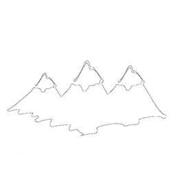 Disegno da colorare: Montagna (Natura) #156484 - Pagine da Colorare Stampabili Gratuite