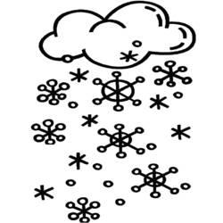 Disegne da colorare: Nevicare - Pagine da Colorare Stampabili Gratuite