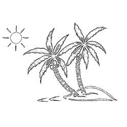 Disegno da colorare: Palma (Natura) #161114 - Pagine da Colorare Stampabili Gratuite