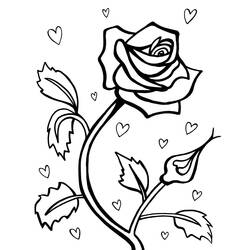 Disegno da colorare: Rose (Natura) #161875 - Pagine da Colorare Stampabili Gratuite