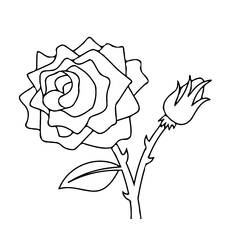 Disegno da colorare: Rose (Natura) #161881 - Pagine da Colorare Stampabili Gratuite
