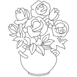 Disegno da colorare: Rose (Natura) #161887 - Pagine da Colorare Stampabili Gratuite