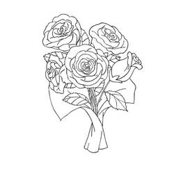Disegno da colorare: Rose (Natura) #161929 - Pagine da Colorare Stampabili Gratuite