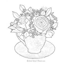 Disegno da colorare: Rose (Natura) #161940 - Pagine da Colorare Stampabili Gratuite