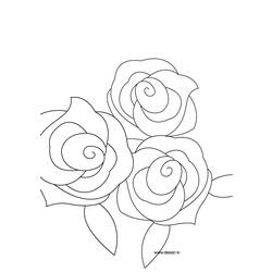 Disegno da colorare: Rose (Natura) #161958 - Pagine da Colorare Stampabili Gratuite