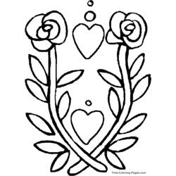 Disegno da colorare: Rose (Natura) #161970 - Pagine da Colorare Stampabili Gratuite
