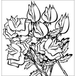 Disegno da colorare: Rose (Natura) #162031 - Pagine da Colorare Stampabili Gratuite