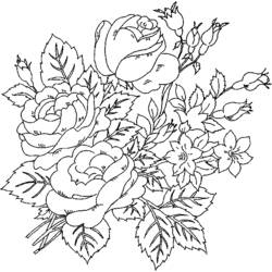 Disegno da colorare: Rose (Natura) #162035 - Pagine da Colorare Stampabili Gratuite
