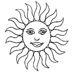 Disegno da colorare: Sole (Natura) #157910 - Pagine da Colorare Stampabili Gratuite