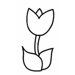 Disegno da colorare: Tulipano (Natura) #161618 - Pagine da Colorare Stampabili Gratuite