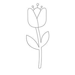 Disegno da colorare: Tulipano (Natura) #161637 - Pagine da Colorare Stampabili Gratuite
