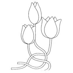 Disegno da colorare: Tulipano (Natura) #161639 - Pagine da Colorare Stampabili Gratuite