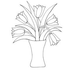 Disegno da colorare: Tulipano (Natura) #161654 - Pagine da Colorare Stampabili Gratuite