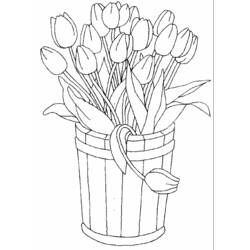 Disegno da colorare: Tulipano (Natura) #161666 - Pagine da Colorare Stampabili Gratuite