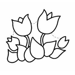 Disegno da colorare: Tulipano (Natura) #161676 - Pagine da Colorare Stampabili Gratuite