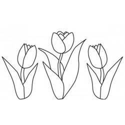 Disegno da colorare: Tulipano (Natura) #161684 - Pagine da Colorare Stampabili Gratuite