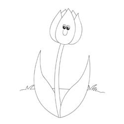 Disegno da colorare: Tulipano (Natura) #161686 - Pagine da Colorare Stampabili Gratuite