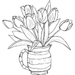 Disegno da colorare: Tulipano (Natura) #161689 - Pagine da Colorare Stampabili Gratuite