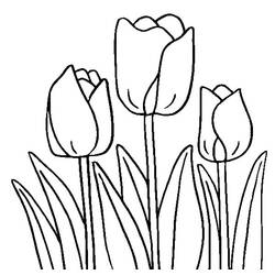 Disegno da colorare: Tulipano (Natura) #161701 - Pagine da Colorare Stampabili Gratuite