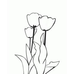 Disegno da colorare: Tulipano (Natura) #161707 - Pagine da Colorare Stampabili Gratuite
