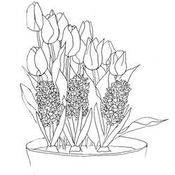 Disegno da colorare: Tulipano (Natura) #161724 - Pagine da Colorare Stampabili Gratuite