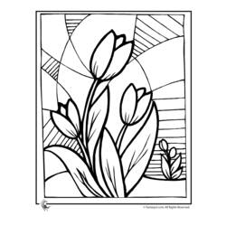 Disegno da colorare: Tulipano (Natura) #161726 - Pagine da Colorare Stampabili Gratuite