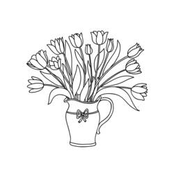 Disegno da colorare: Tulipano (Natura) #161746 - Pagine da Colorare Stampabili Gratuite