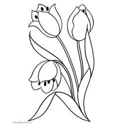 Disegno da colorare: Tulipano (Natura) #161780 - Pagine da Colorare Stampabili Gratuite
