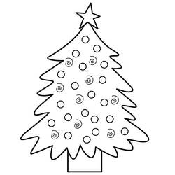 Disegno da colorare: albero di Natale (Oggetti) #167446 - Pagine da Colorare Stampabili Gratuite