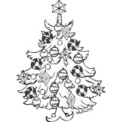 Disegno da colorare: albero di Natale (Oggetti) #167459 - Pagine da Colorare Stampabili Gratuite