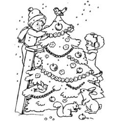 Disegno da colorare: albero di Natale (Oggetti) #167462 - Pagine da Colorare Stampabili Gratuite