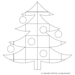 Disegno da colorare: albero di Natale (Oggetti) #167495 - Pagine da Colorare Stampabili Gratuite