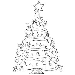 Disegno da colorare: albero di Natale (Oggetti) #167497 - Pagine da Colorare Stampabili Gratuite
