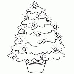 Disegno da colorare: albero di Natale (Oggetti) #167510 - Pagine da Colorare Stampabili Gratuite