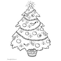 Disegno da colorare: albero di Natale (Oggetti) #167522 - Pagine da Colorare Stampabili Gratuite