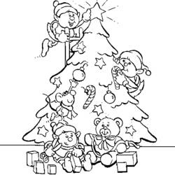 Disegno da colorare: albero di Natale (Oggetti) #167523 - Pagine da Colorare Stampabili Gratuite
