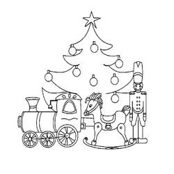 Disegno da colorare: albero di Natale (Oggetti) #167566 - Pagine da Colorare Stampabili Gratuite