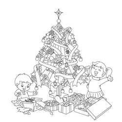 Disegno da colorare: albero di Natale (Oggetti) #167567 - Pagine da Colorare Stampabili Gratuite