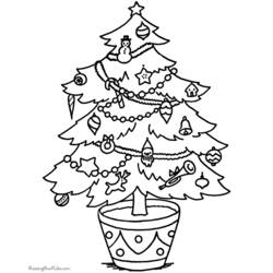 Disegno da colorare: albero di Natale (Oggetti) #167574 - Pagine da Colorare Stampabili Gratuite