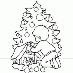 Disegno da colorare: albero di Natale (Oggetti) #167598 - Pagine da Colorare Stampabili Gratuite