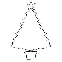 Disegno da colorare: albero di Natale (Oggetti) #167631 - Pagine da Colorare Stampabili Gratuite