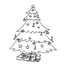 Disegno da colorare: albero di Natale (Oggetti) #167678 - Pagine da Colorare Stampabili Gratuite