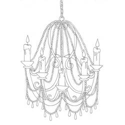Disegno da colorare: Candeliere (Oggetti) #169828 - Pagine da Colorare Stampabili Gratuite