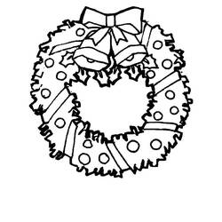 Disegno da colorare: Ghirlanda natalizia (Oggetti) #169334 - Pagine da Colorare Stampabili Gratuite