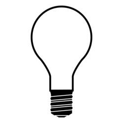 Disegno da colorare: Lampadina (Oggetti) #119362 - Pagine da Colorare Stampabili Gratuite