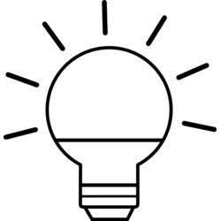 Disegno da colorare: Lampadina (Oggetti) #119390 - Pagine da Colorare Stampabili Gratuite