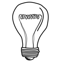 Disegno da colorare: Lampadina (Oggetti) #119411 - Pagine da Colorare Stampabili Gratuite