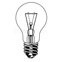 Disegno da colorare: Lampadina (Oggetti) #119426 - Pagine da Colorare Stampabili Gratuite