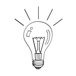 Disegno da colorare: Lampadina (Oggetti) #119500 - Pagine da Colorare Stampabili Gratuite