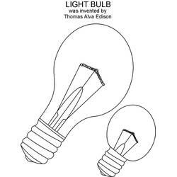 Disegno da colorare: Lampadina (Oggetti) #119526 - Pagine da Colorare Stampabili Gratuite